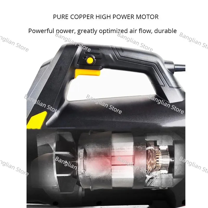 Electric Leaf Blower, 3500w 220v Strong Wind Turbine Vacuum Mulcher Lightweight Blower for Yard Cleaning, Snow Blowing