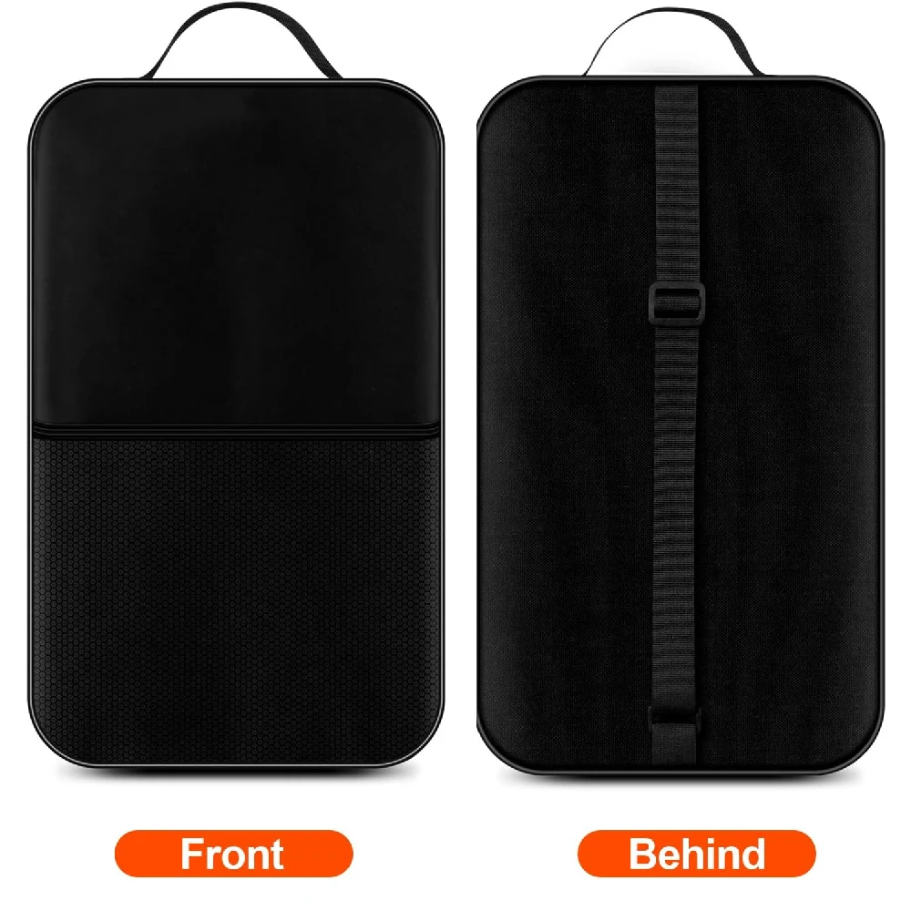 Pickleball Paddle Cover Bag Waterproof Zippered with Pocket for 2 Paddles 4 Balls Extra Accessories Storage