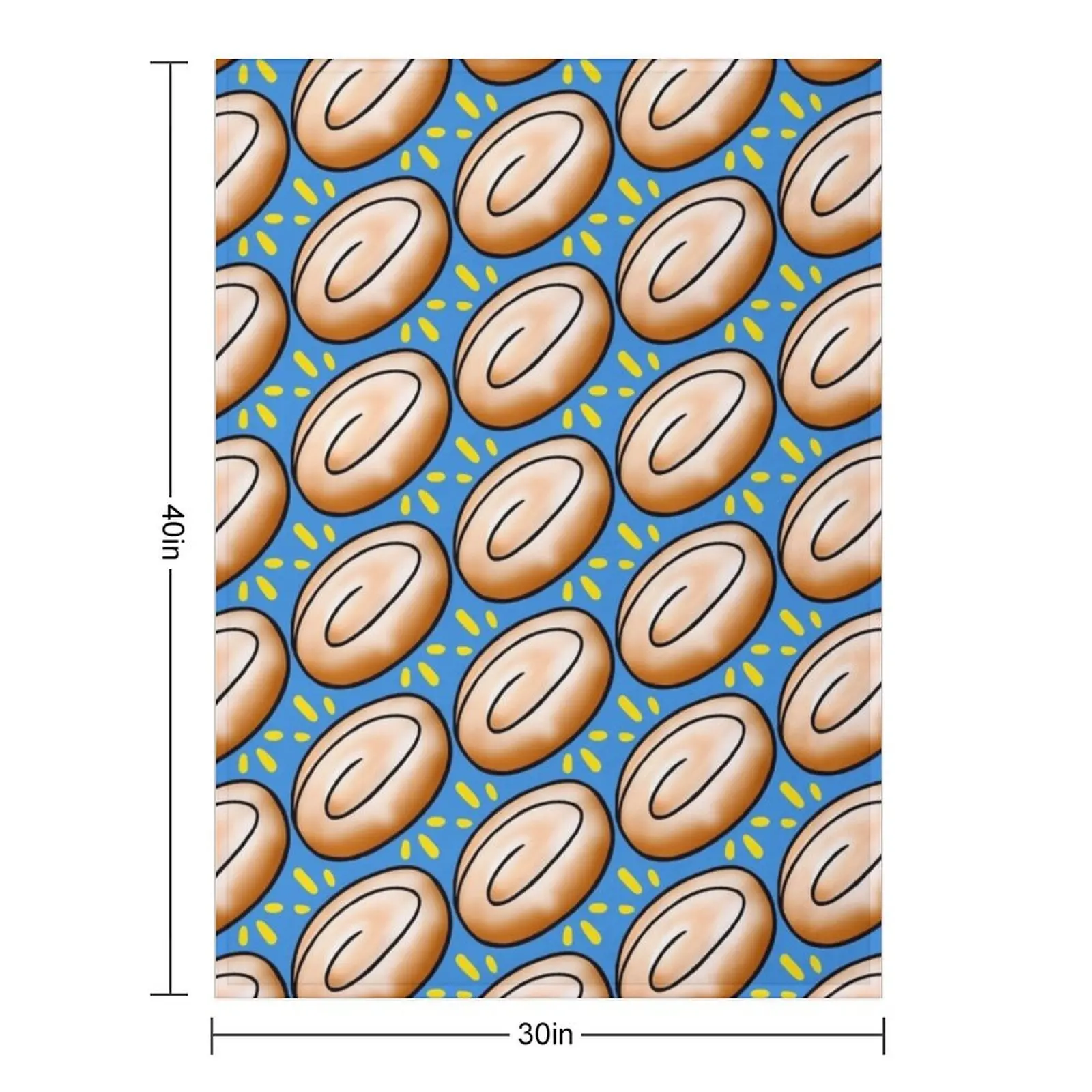 Honeybun Emote Throw Blanket Hair Picnic Soft Big Kid'S Blankets