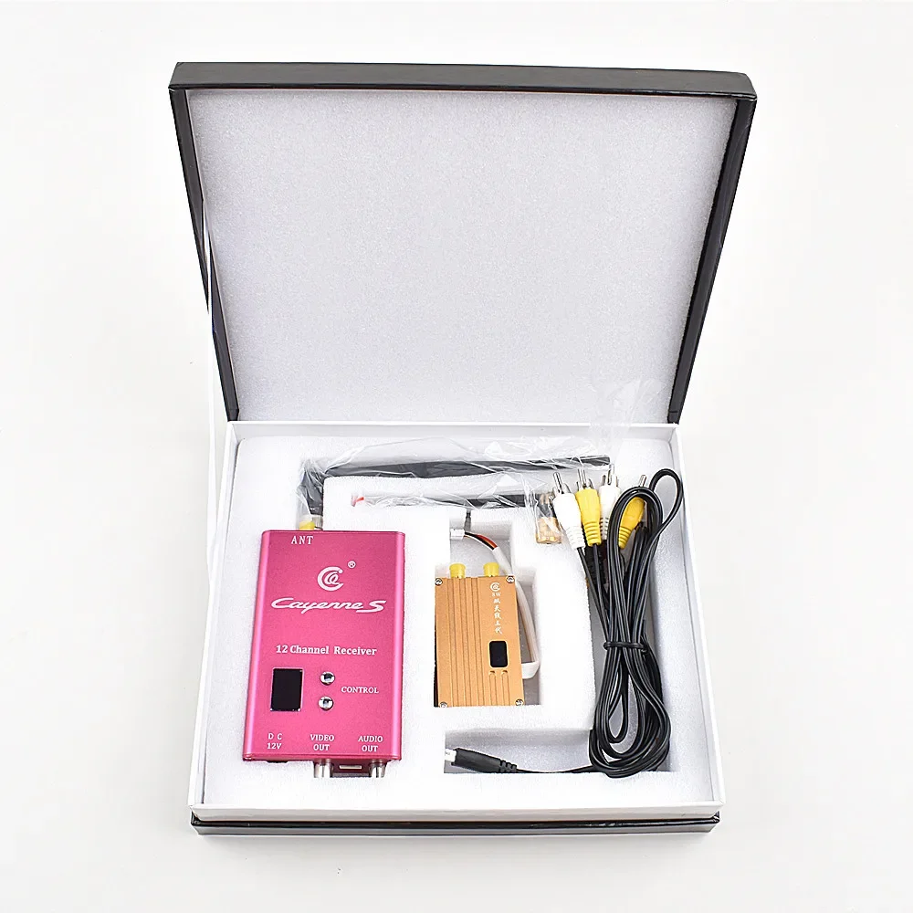 

1.2Ghz 8W High Power Wireless Analog Video Transmitter 12CH Receiver FPV Transmission System for RC Models UAV Airplane