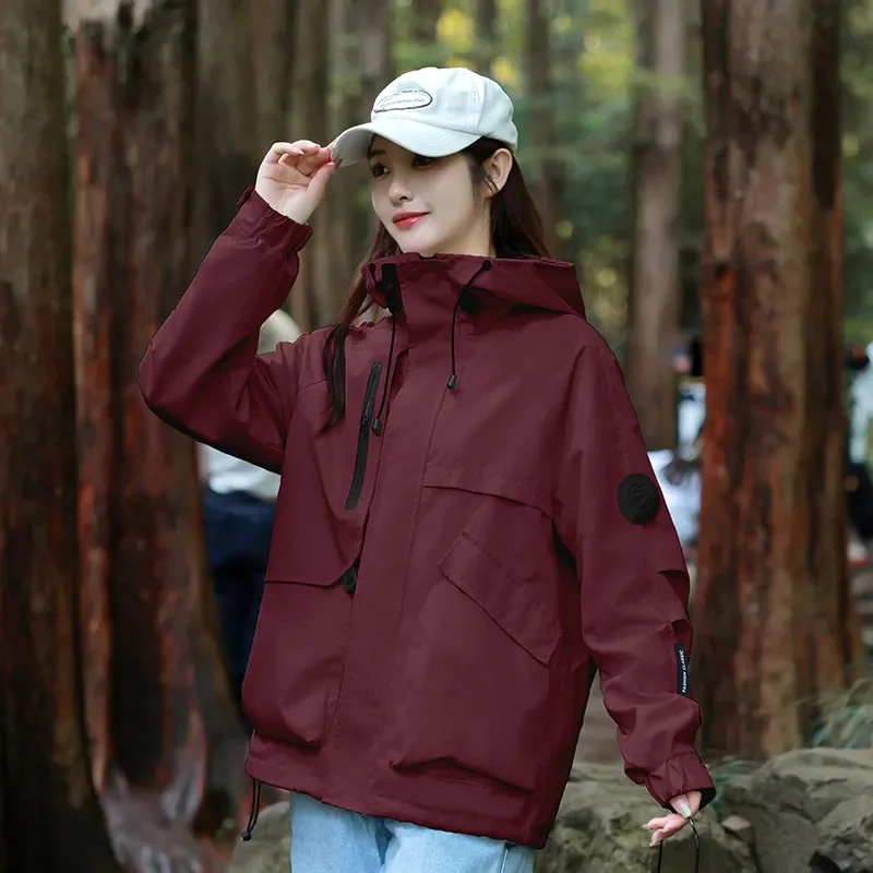 Spring Autumn Coat Men's And Women's Stormtrooper Jacket 2025 New Windproof Coats Outdoor Sports Leisure Zipper Hooded Outwear