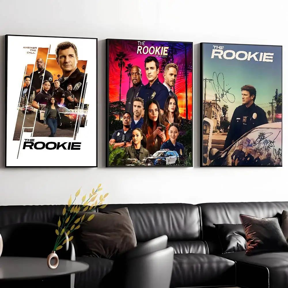 T-THE ROOKIE MOVIE Poster HD Paintings Self Adhesive Prints Waterproof Home Bedroom Living Room Decor Vintage Gift