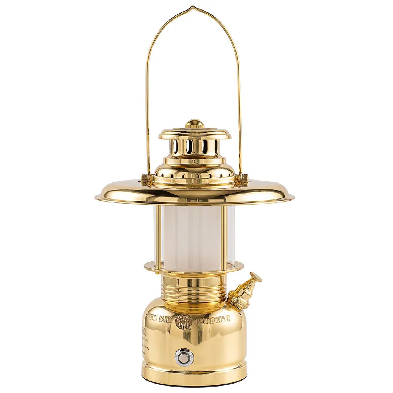Retro brass outdoor camping light, charging desk light touch dimming portable light
