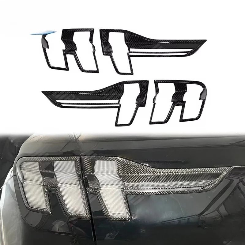 

2025+ For Mustang Mach-E Exterior Accessories Carbon Fiber Track Pack & Wicker Bill With Rear Lamp Cover