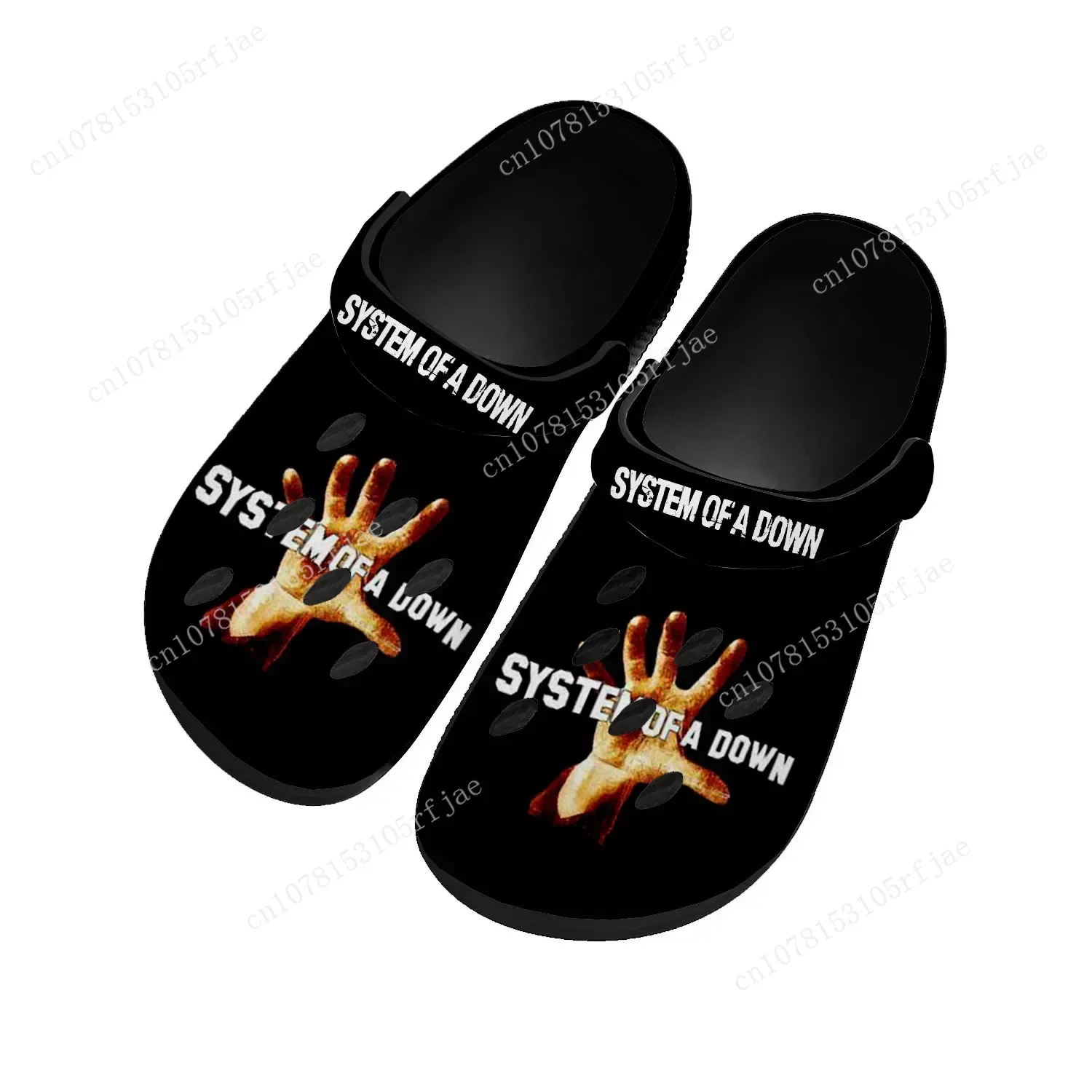 

System of a Down Home Clogs Custom Water Shoes Mens Womens Teenager Shoe Garden Clog Customized Breathable Beach Hole Slippers