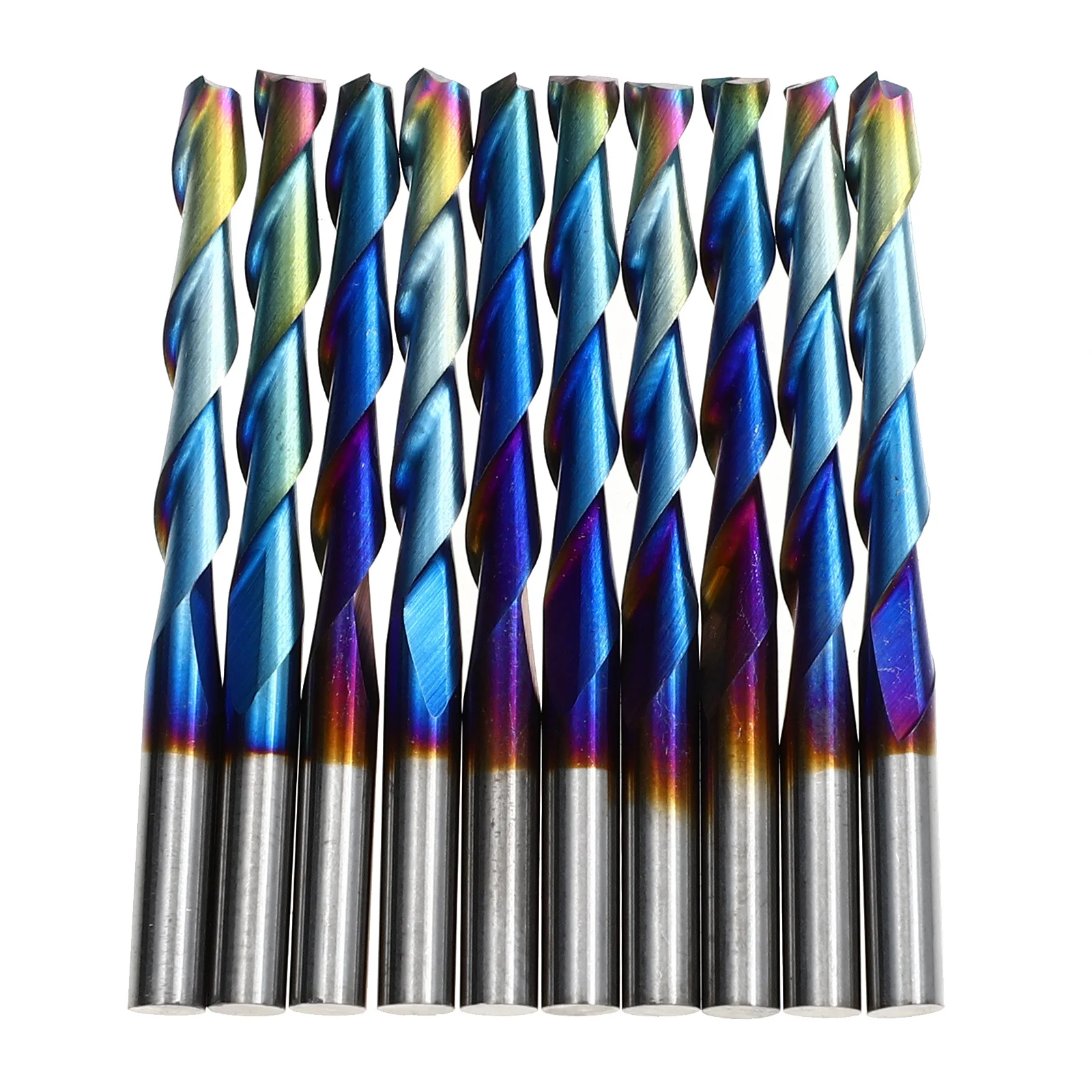 

10Pcs Milling Cutter Tungsten Steel Cnc Router Bits High Precision End Mill Set for Engraving and Trimming Cnc Router Bits