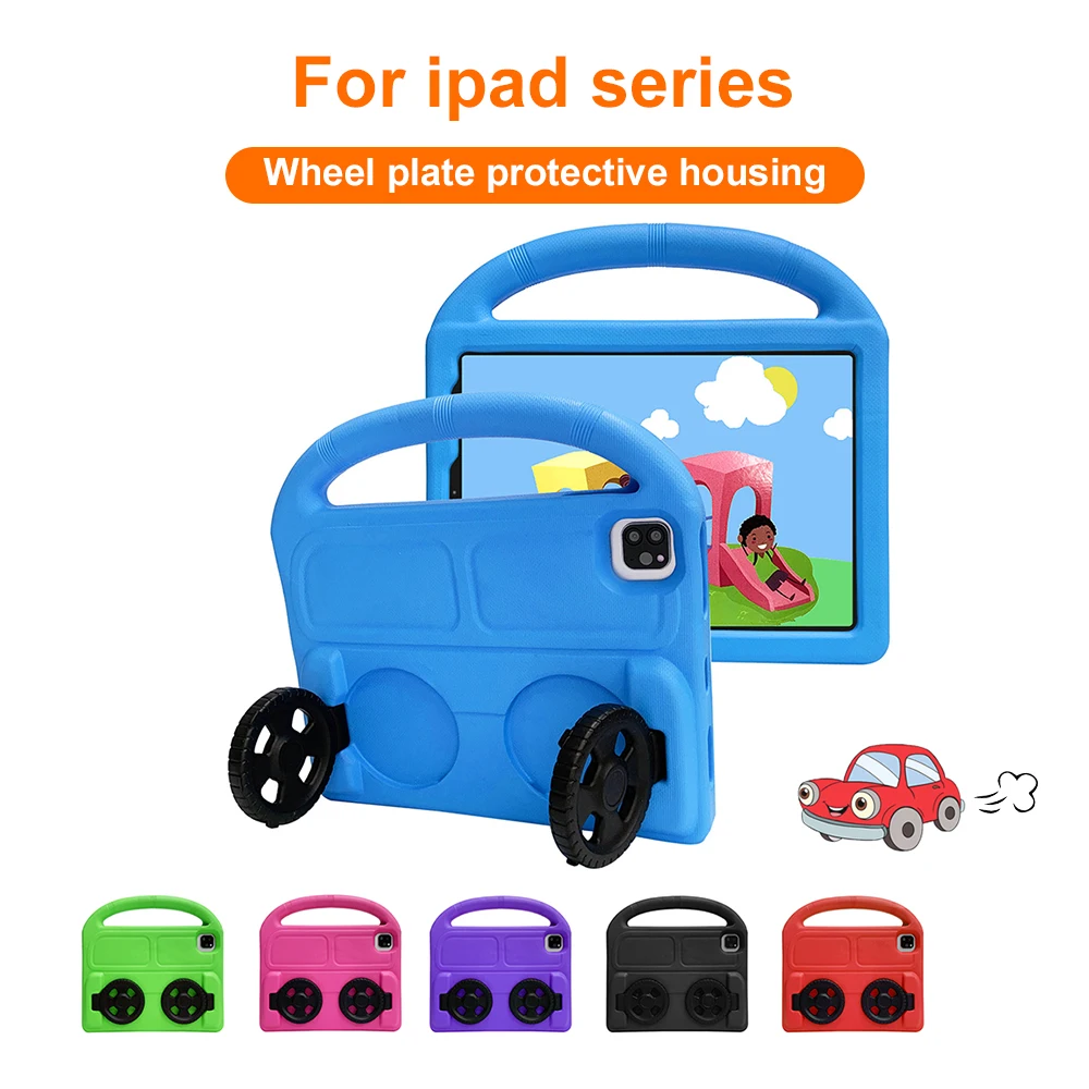 

Детский безопасный чехол из ЭВА для iPad Air Pro 11 10 10th 10.9 10.2 9th 8th 7th Air 4 5 Pro 10.5 Mini 7 6 5 4 3 Чехол для планшета с мультяшным колесом
