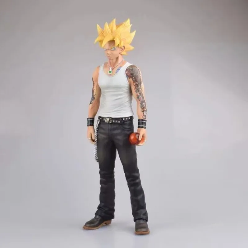 

Фигурка Dragon Ball Super Saiyan Social Goku: Поза стоя с желтыми волосами в штучной упаковке, аниме-коллекционная модель для дисплея и подарка