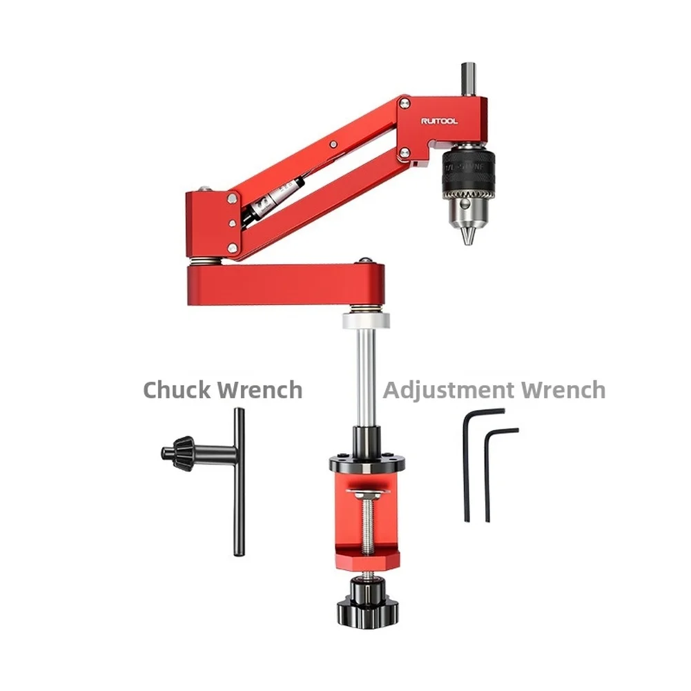 Tapping Cantilever Bracket for Manual Drilling Applications Designed for Horizontal or Vertical Orientation on Aluminum Profiles
