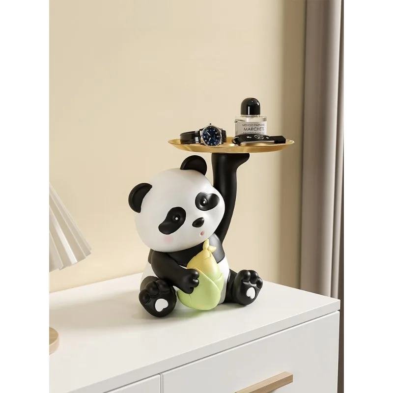 Panda key storage, porch decorations, home decorations, entering the entrance, living room, shoe cabinet, moving to a new home