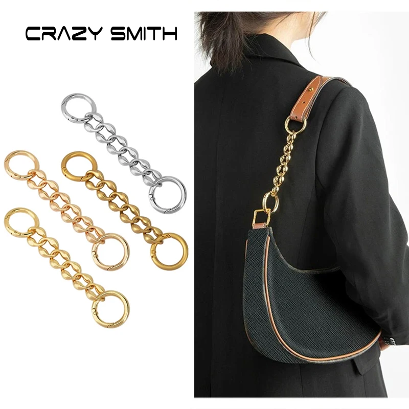 CRAZYSMITH Bag Extension Chain For CELINE Purse Chain Shoulder Crossbody Strap Handle Bag Accessories Handbag Replacement Chains