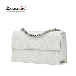 Borsa a tracolla da Donna bianca con motivo a sirena Donna in pelle divisa borsa a tracolla da Donna con catena quadrata in pelle 2023 estate