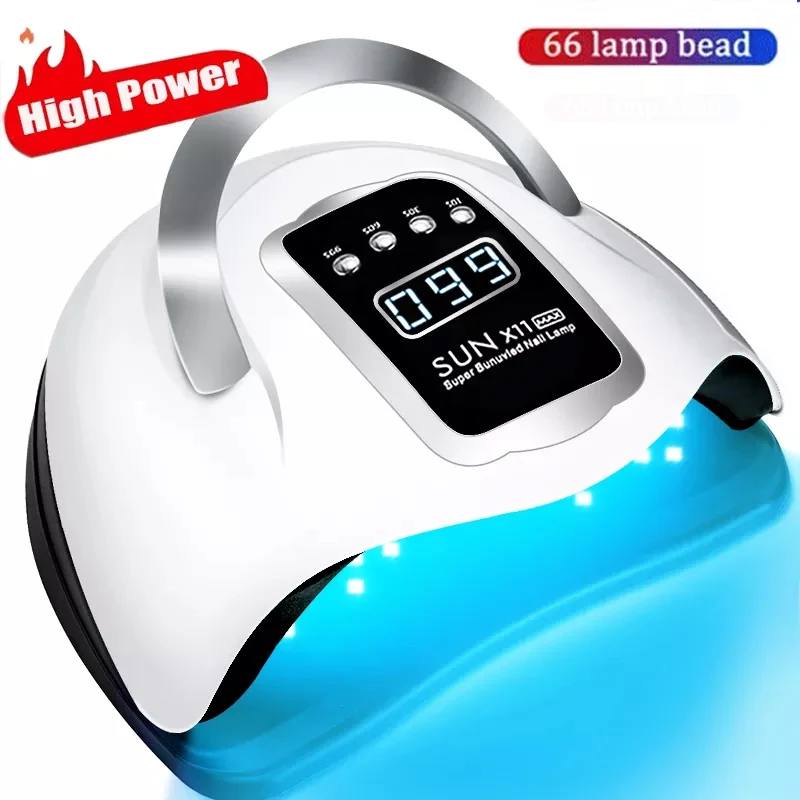 

UV LED Nail Lamp 66LEDs Gel Polish Curing Lamp High Power UV Dryer With 4 Timers Professional Manicure Machine For Nail Salon