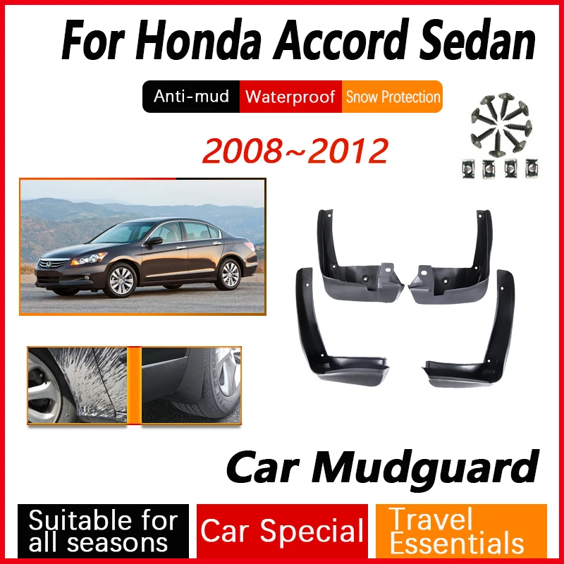 

For Honda Accord 8th 8 Gen 2008 2009 2010 2011 2012 Car Mud Guards Antifreeze Flaps Splash Mudflaps Door Guards Auto Accessories