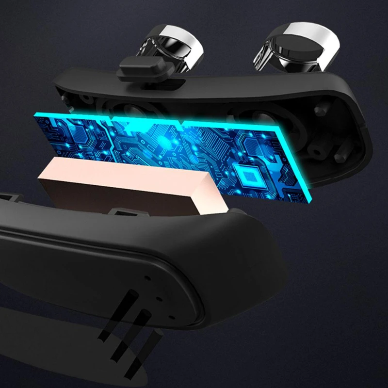 อุปกรณ์ป้องกันการกรนอัจฉริยะสำหรับผู้ชายพกพาขนาดเล็กสีดำช่วยปรับอาการนอนของผู้หญิงเบาสบายระบายอากาศได้ดีอุปกรณ์ช่วยปรับปรุงการนอนหลับของผู้หญิง