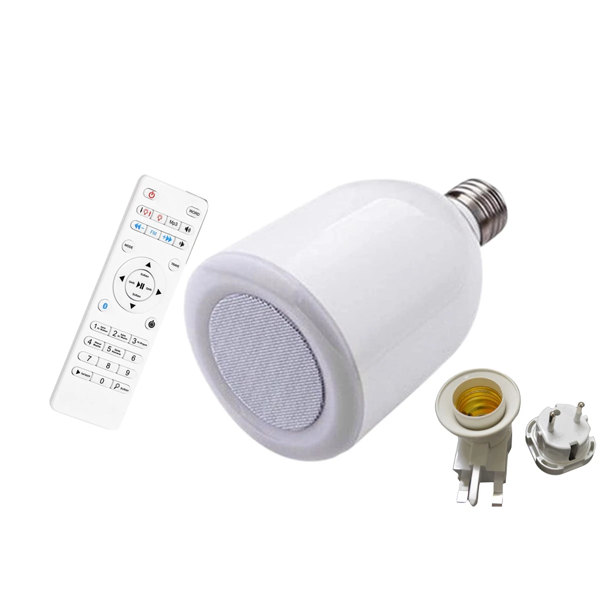 Muslim Speaker Lamps Dimmable LED Night Light Bulb,Mini Smart Portable Bluetooth MP3 Player with TF Remote Control