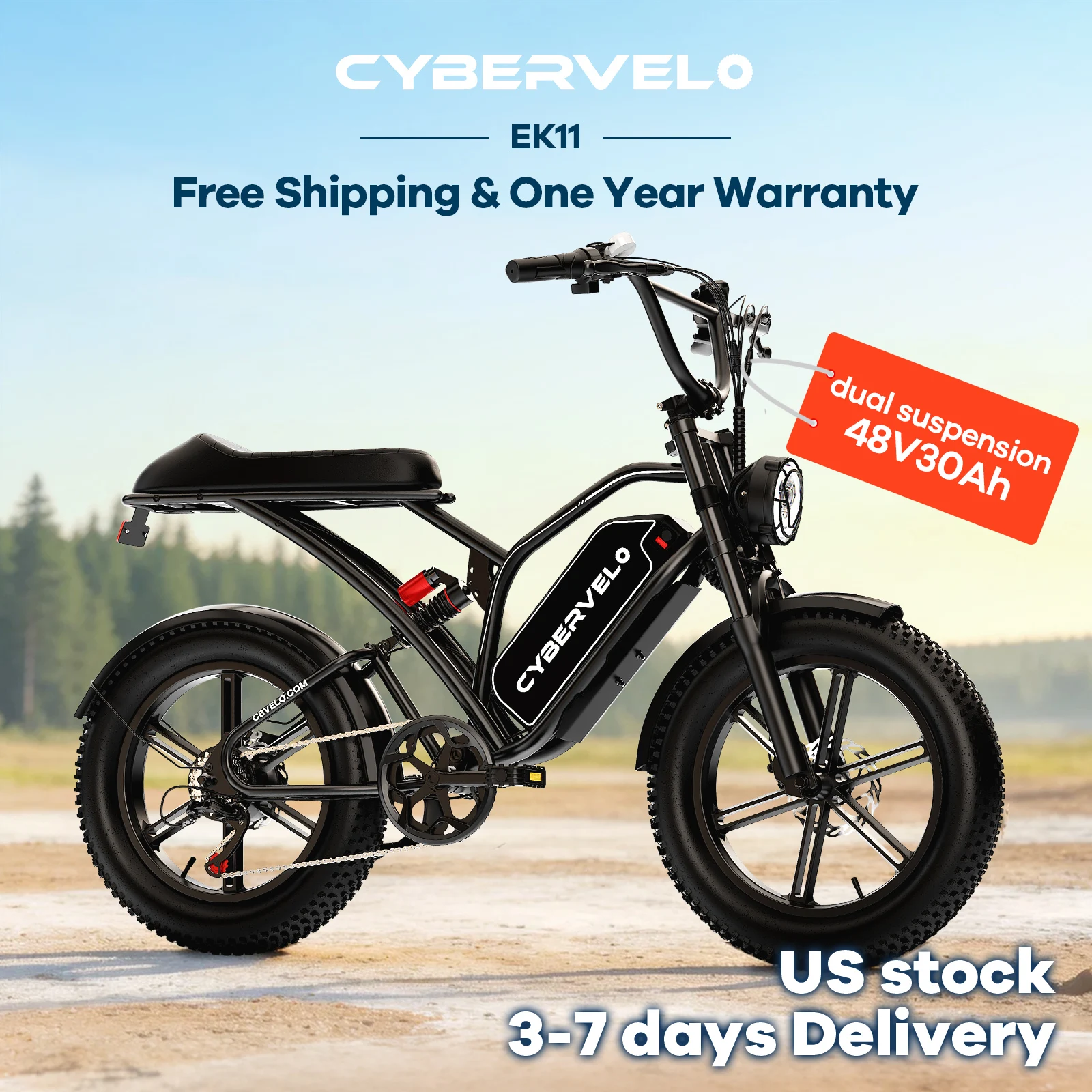 Cybervelo 1000W Electric Bike for Adults 20