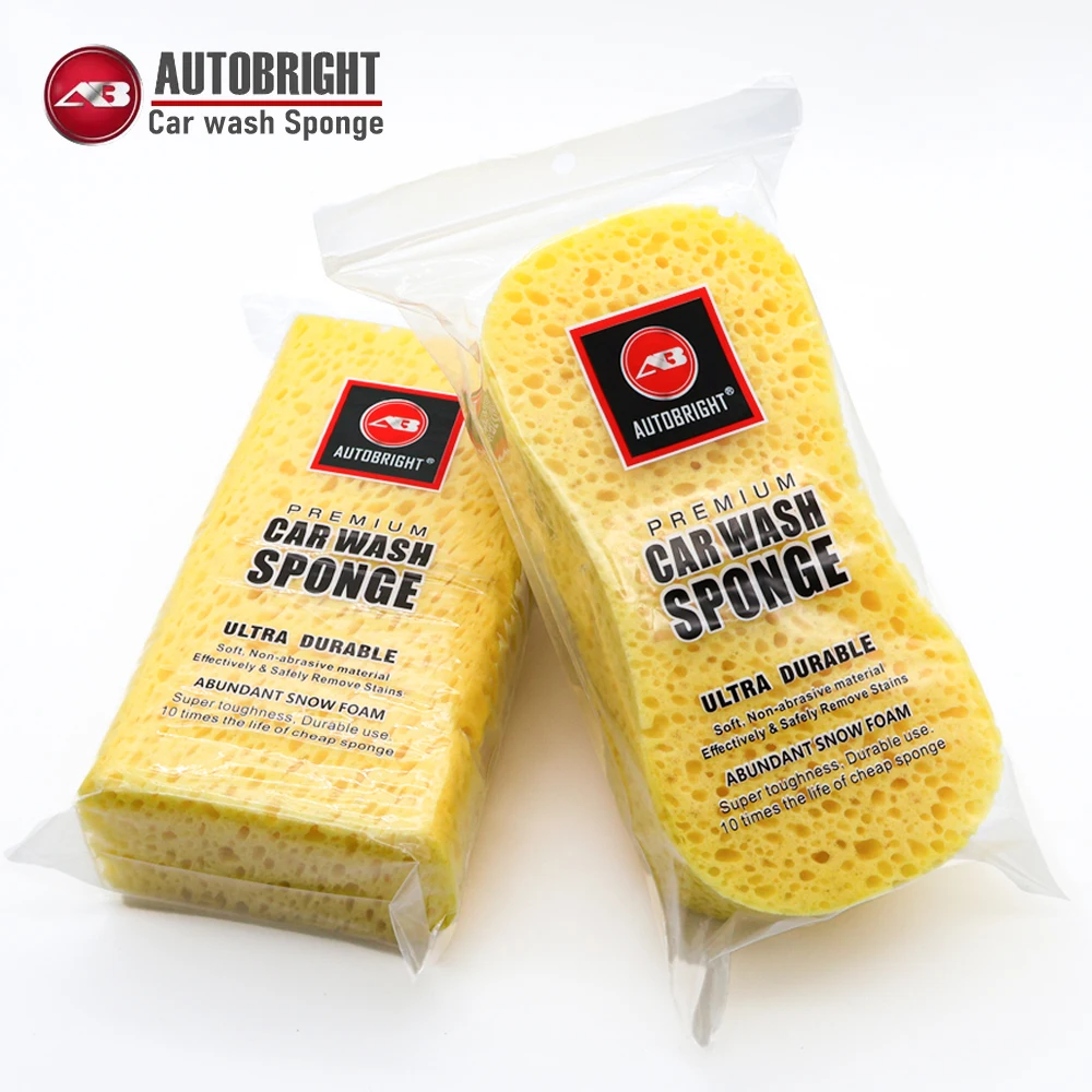 AUTOBRIGHT 2/5/10pcs Car Wash Sponges Block Large Size Increase and Thicken Detailing Cleaning Sponge Motos Washing Accessories