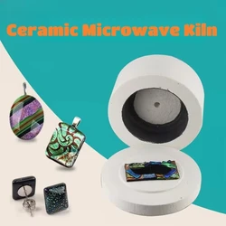 Ceramic Microwave Kiln Set for Glass Fusing Rhinestones Sewing Professional Jewelry DIY Tools Homemade Arts Crafts