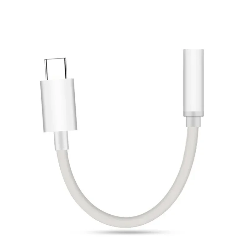 Kabel pleciony Adapter USB-C typu C do 3.5mm Jack kabel Audio Aux Adapter do Xiaomi Huawei do smartfona