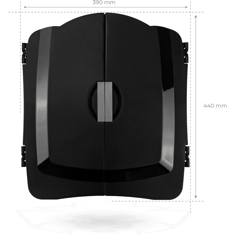 KOTO - Gabinete الكلاسيكية الناعمة (39x1,5x43,3 سم)، Incluye 6 سهام ذات أطراف ناعمة، 32 Juegos، 590 Variaciones de Juego، Diana Electronica