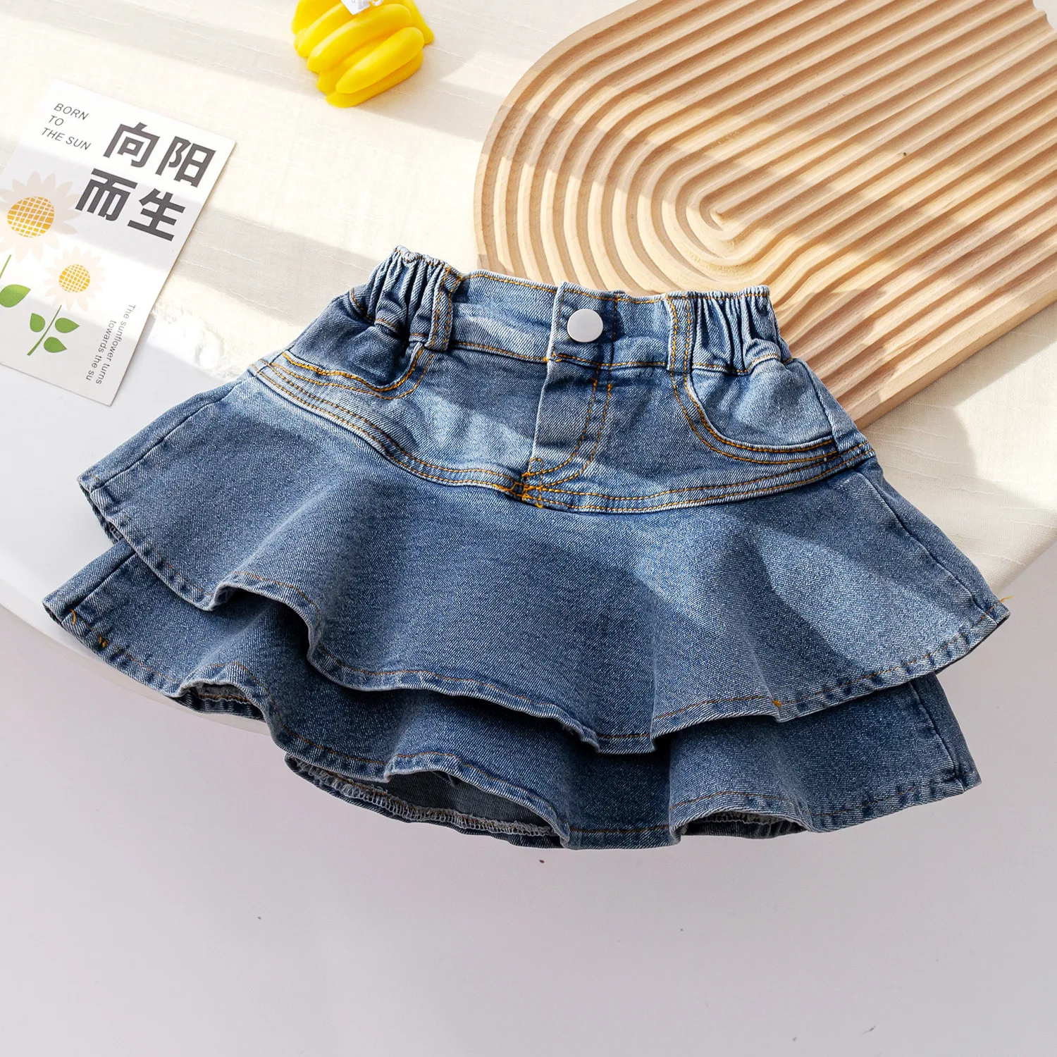 Girls Denim Skirts Summer 2024 Children Fashion Dresses For Baby Princess Clothes Kids Shorts Tutu Dress Toddler Skirt 3 4 5 6Y