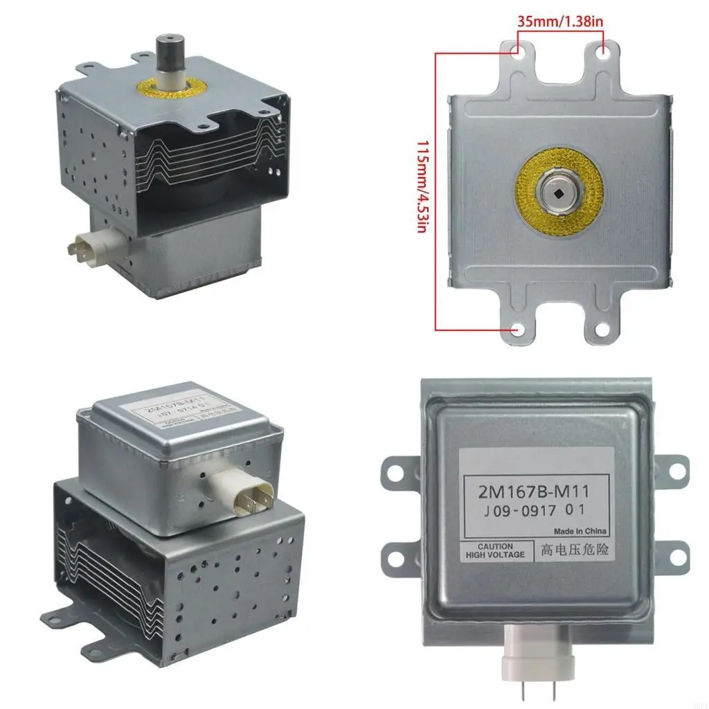 J6PE 900W Magnetron 2M167B-M11 Reliable Solve Low Efficiency Heat Dissipation Issues Efficient Heating Fit for Microwave Oven
