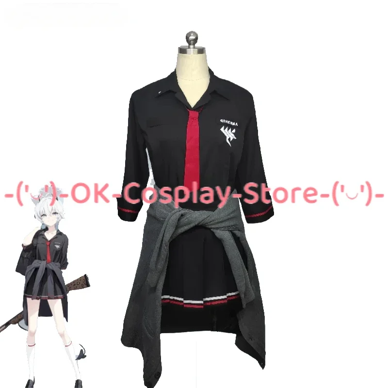 Azul Arquivo Cosplay Costume, Hatami Erika, Terno De Garçonete, Roupas de Festa, Halloween Carnaval Uniformes, Custom Made