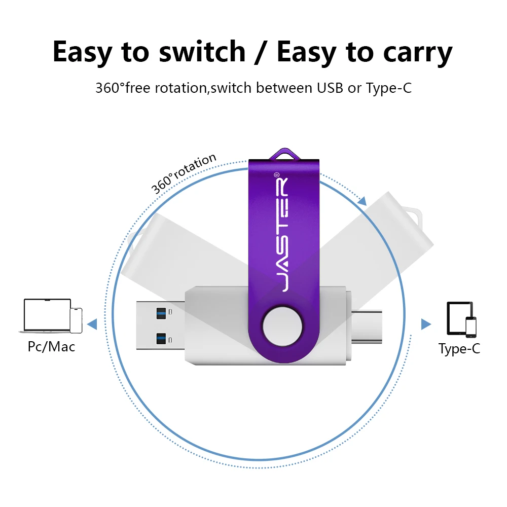 

USB-флеш-накопитель Type-C USB3.0 из пластика, 128 ГБ, с возможностью нанесения логотипа, 64 ГБ, корпоративный подарок, флешка 32 ГБ, черный U-диск 16 ГБ
