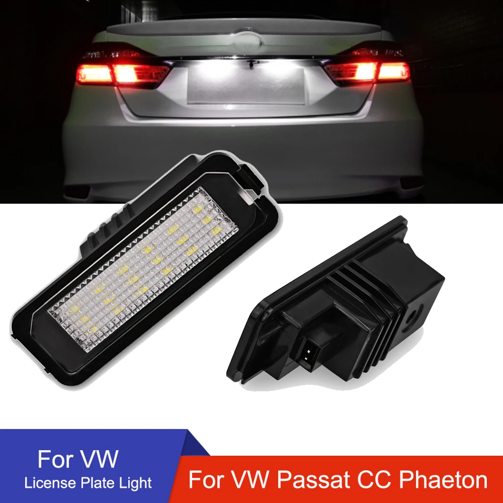 

LED License Plate Lights Super Bright White For VW Golf Mk5 CC Seat Ibiza/ST Number License Plate Lamp For Porsche Cayman (987)