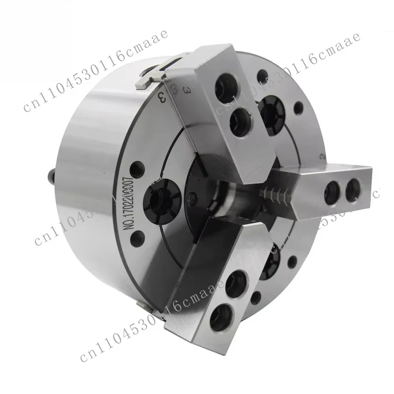 Hydraulic Chuck 3‑Jaw Solid Hollow Power Chuck for CNC Lathe, 5‑15 Inch, With Soft Jaws