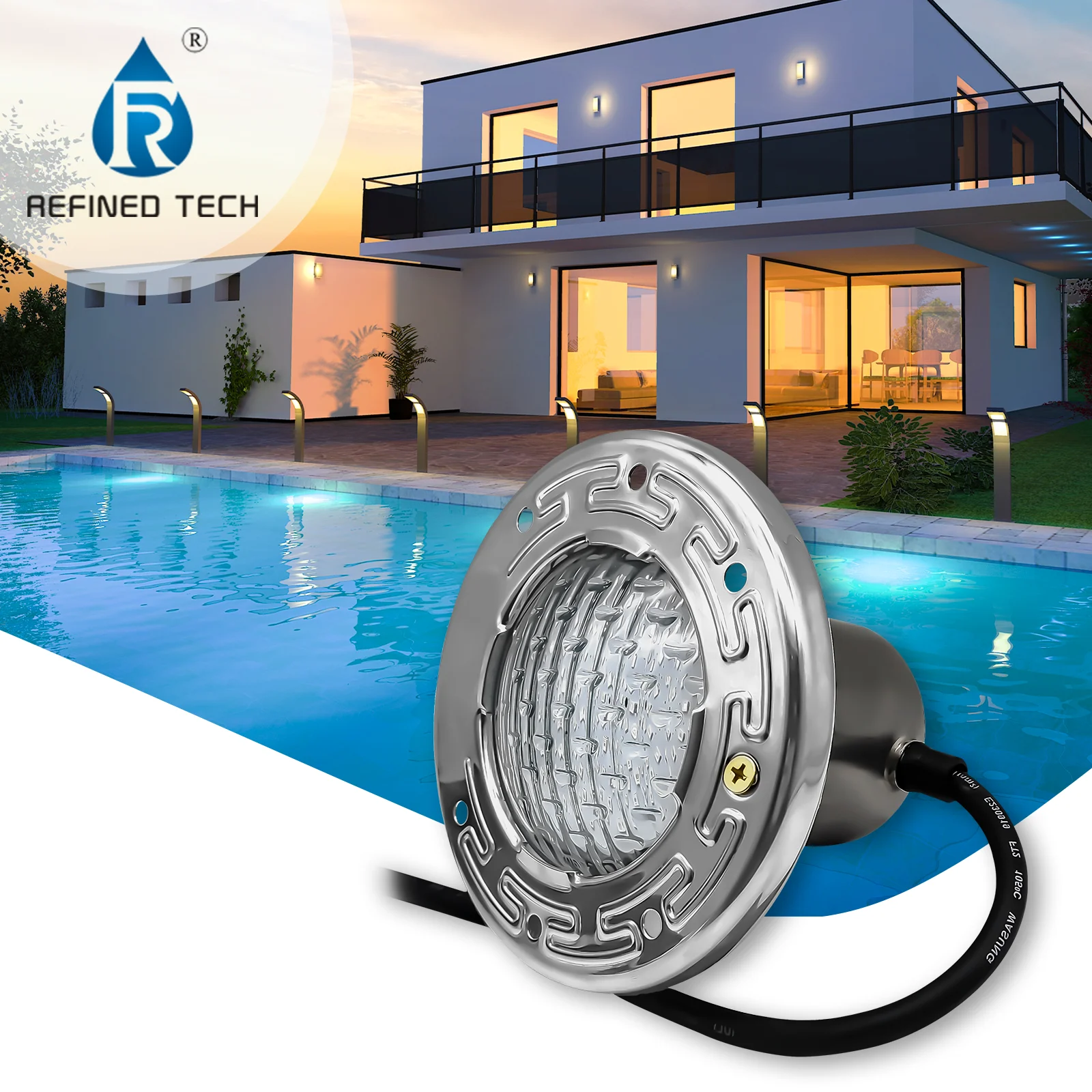 Refined LED SPA Light Bulb 120V RGB Color Changing Replacement Bulb 12V White SPA Fixture