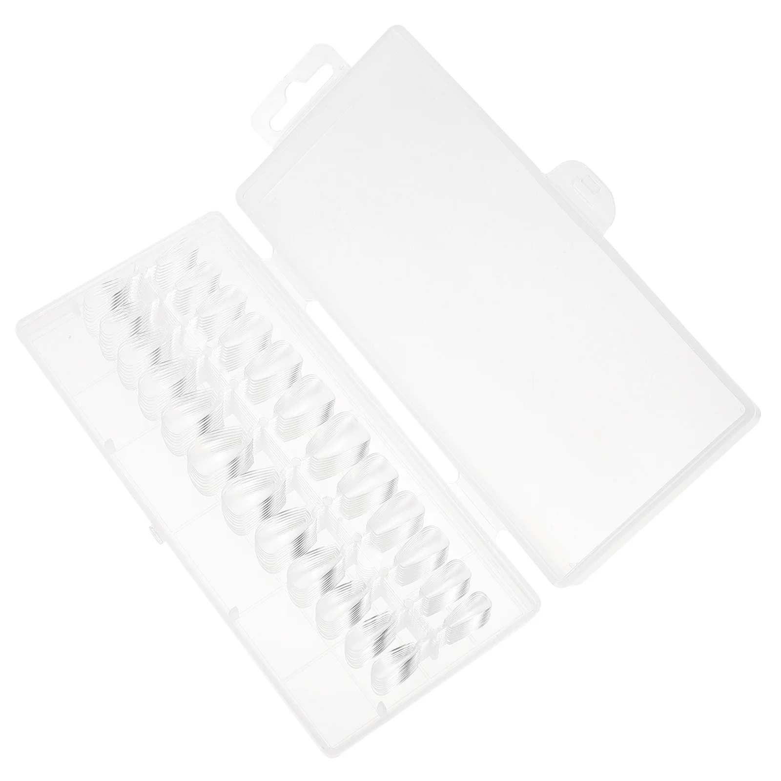 

240Pcs Seamless Press on Nails Transparent Full Cover Detachable Fake Nail Tips DIY Manicure Accessories for Christmas New Year