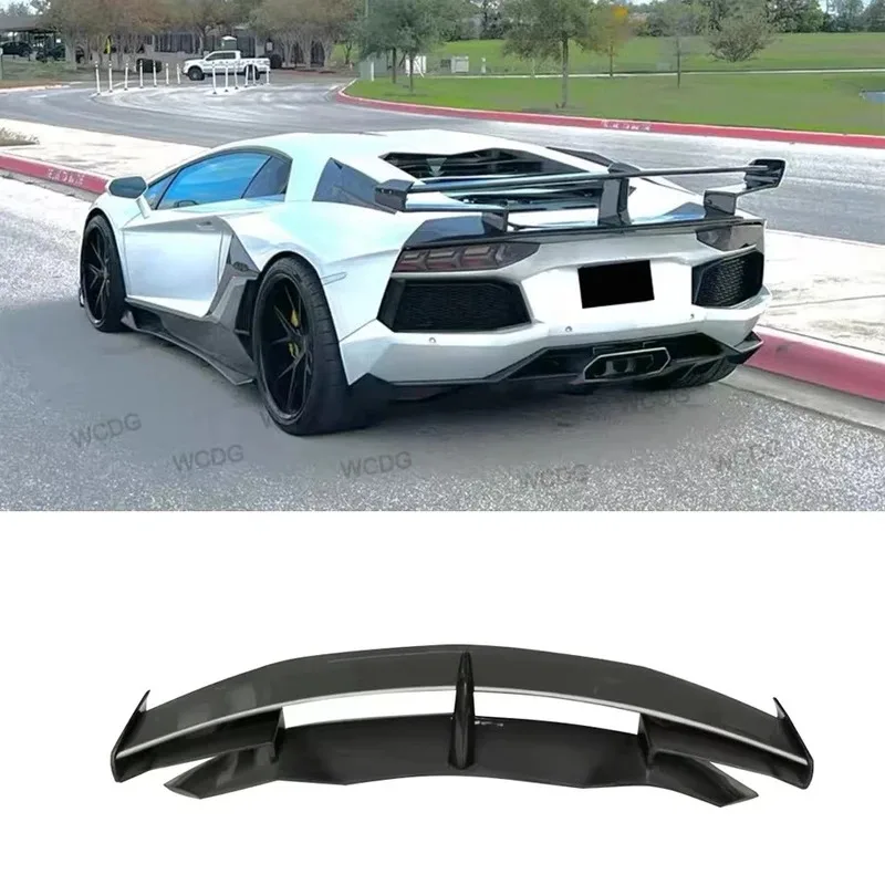 

Carbon Fiber Rear Wing for Aventador LP700 Upgrd SVJ Style Rear Trunk High Wing Spoiler Car Bodykit