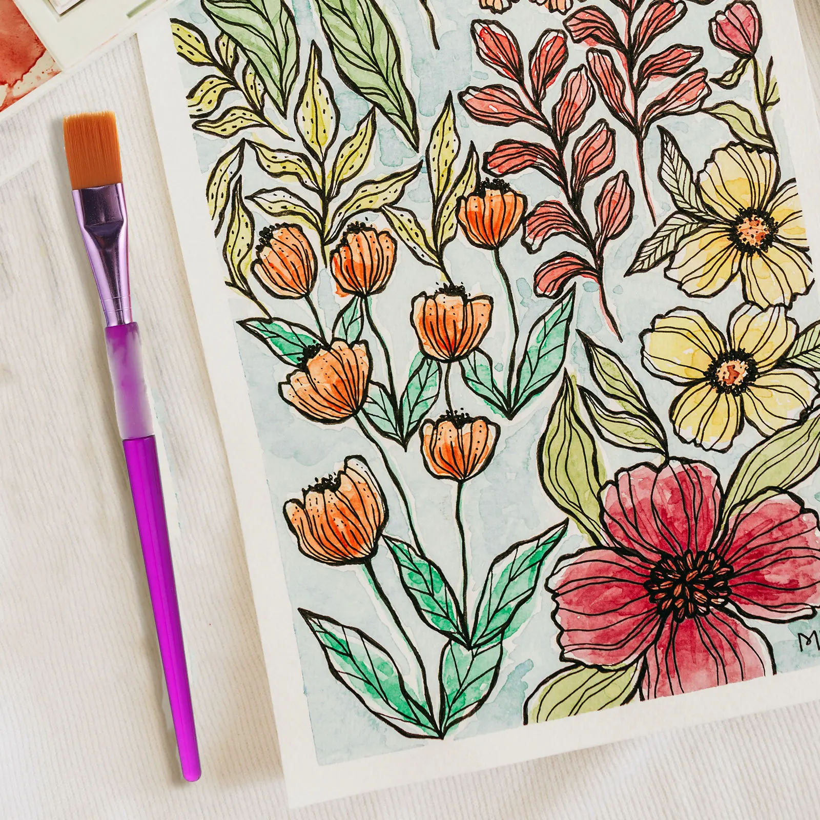 

10Pcs Child Paint Brushes Durable Shape Retention for Art Painting Drawing DIY Projects Paint Brush Kids Drawing Brush