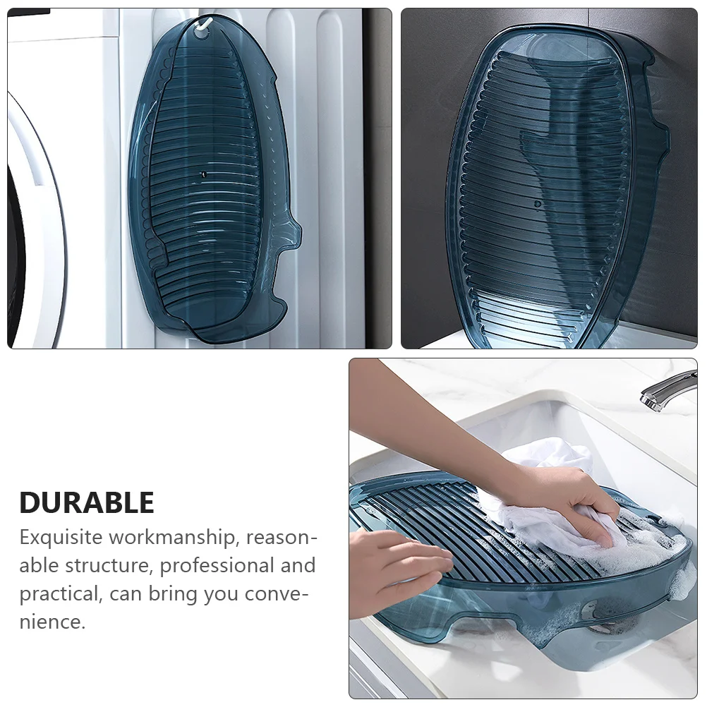 

1Pcs Anti-Skid Laundry Wash Board Heavy Duty Plastic Washing Clothes Board for Home Use Portable Non-Slip Design