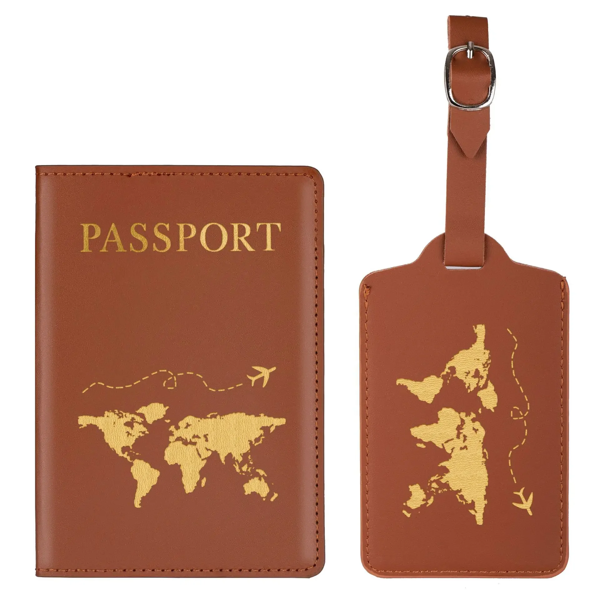 

Passport Cover PU Leather Man Women Travel Passport Holder with Credit Card Holder Case Wallet Protector Cover Case