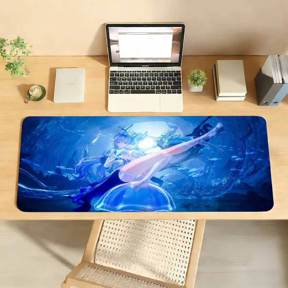 Wuthering Waves Cantarella Mouse Pad Non-slip Locking Edge DeskMat PC Laptop Accessories Rubber Office Keyboard Game 350x900x3mm