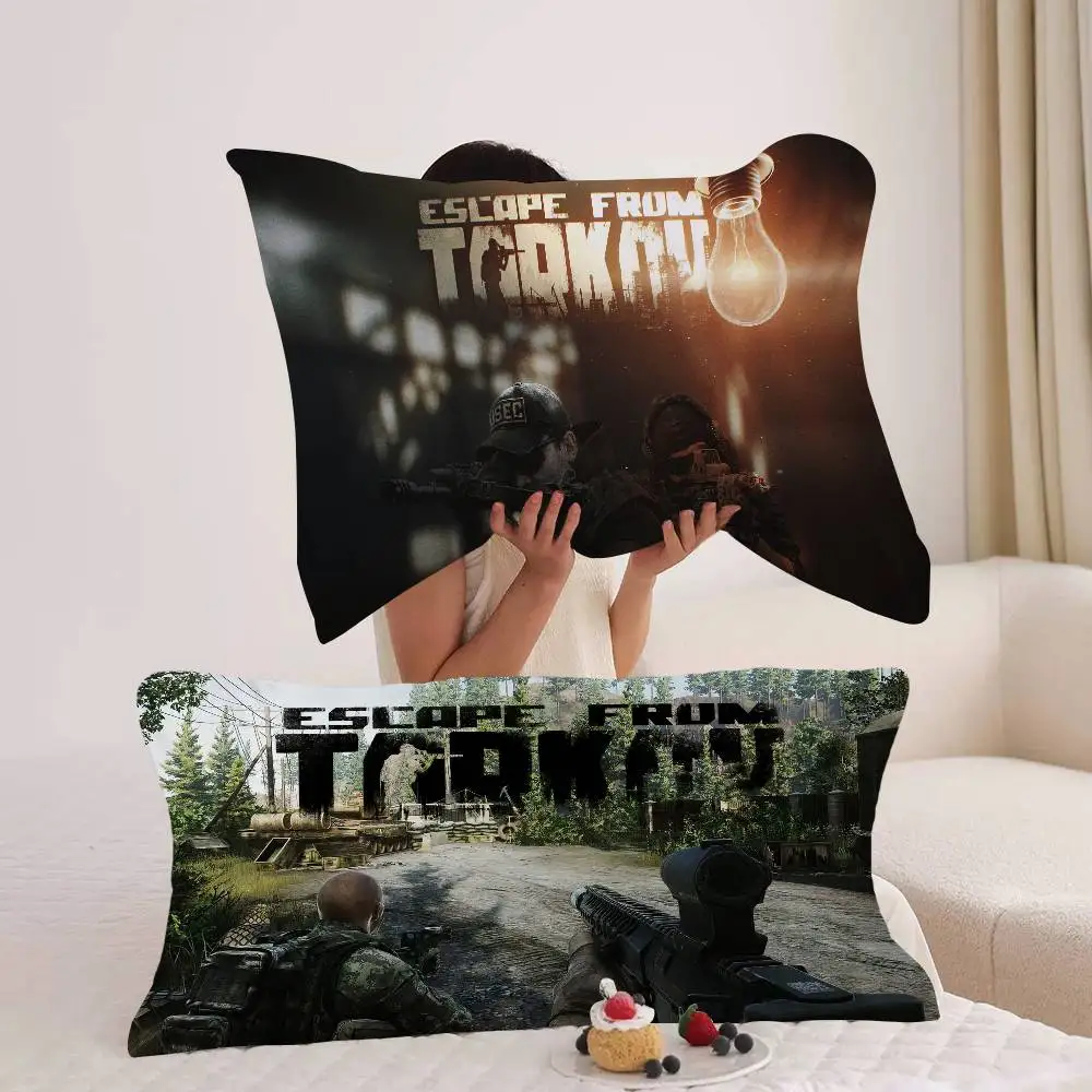 Shooting E-escape From T-tarkovS Game New Quick-Dry Polyester Pillow Towel - Anti-Head Oil Dirt-Proof Cover for Household Use