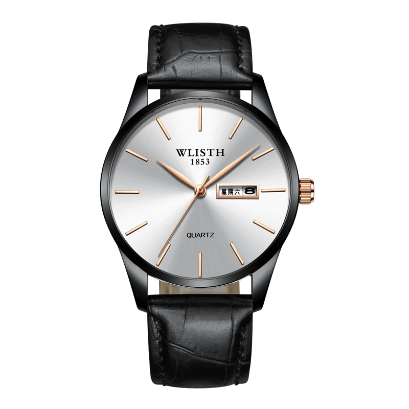 WLISTH Waterproof Business Fashion Quartz Watch For Men