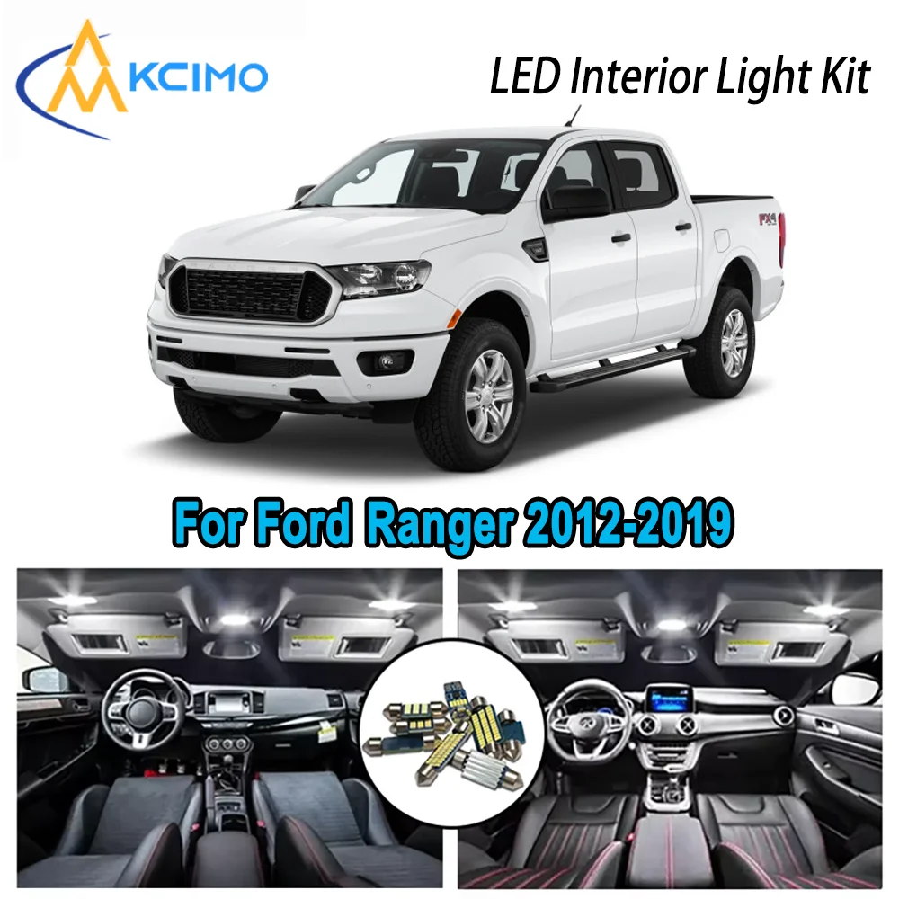 

High-Quality LED Interior Kit for Ford Ranger 2012-2019 2013 2014 2015 2016 Premium Error-Free Dome Map Trunk Automotive Lamps