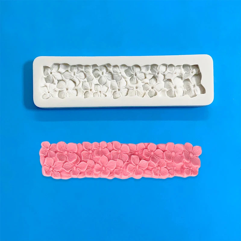 Cake border Lace decoration shims Lace rose strip silicone mold strip rimming fondant cake decoration mold