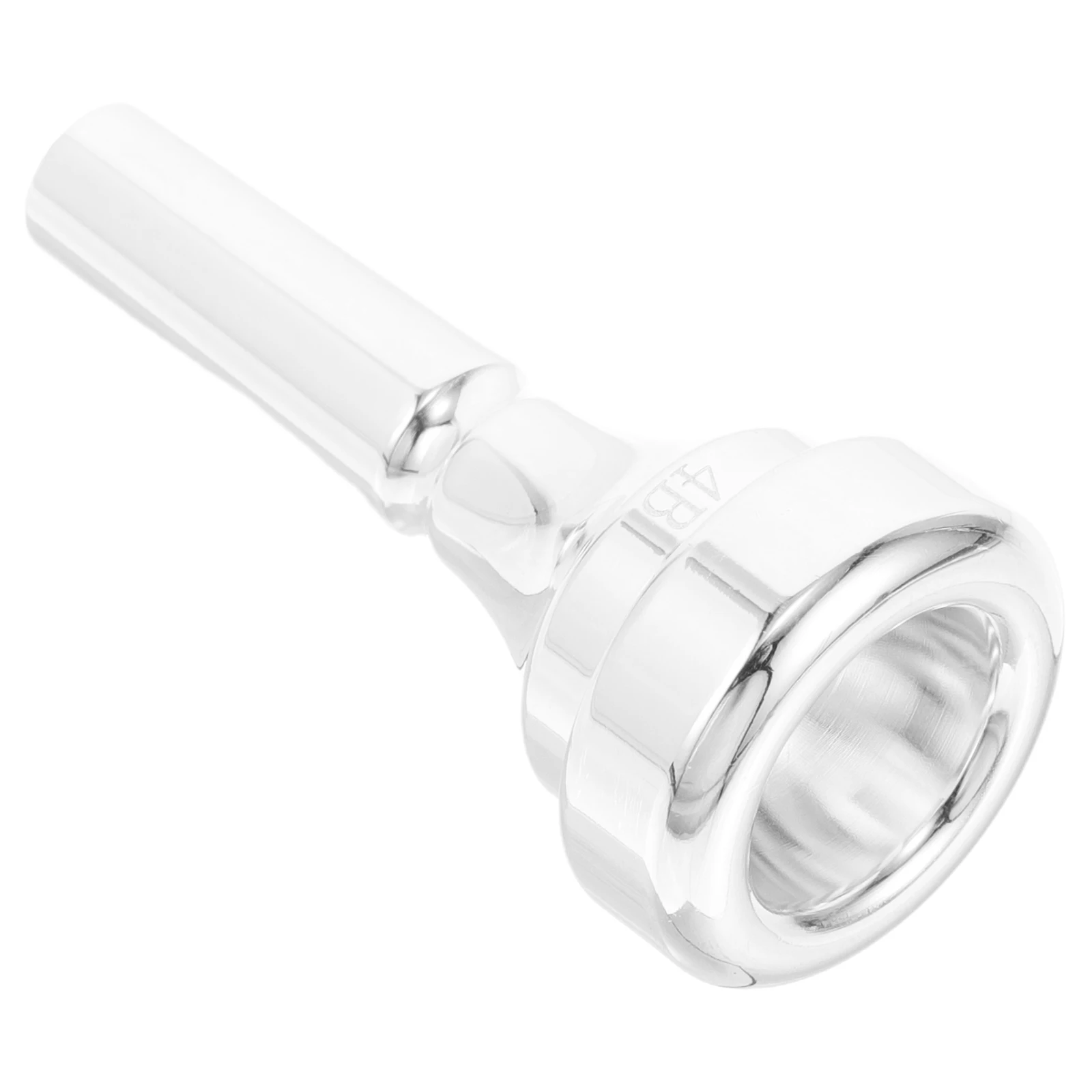 

Brass Cornet Mouthpiece 4B Short Horn Accessories Beginners Musical Instruments Silver Plated Durable Easy Install Practice