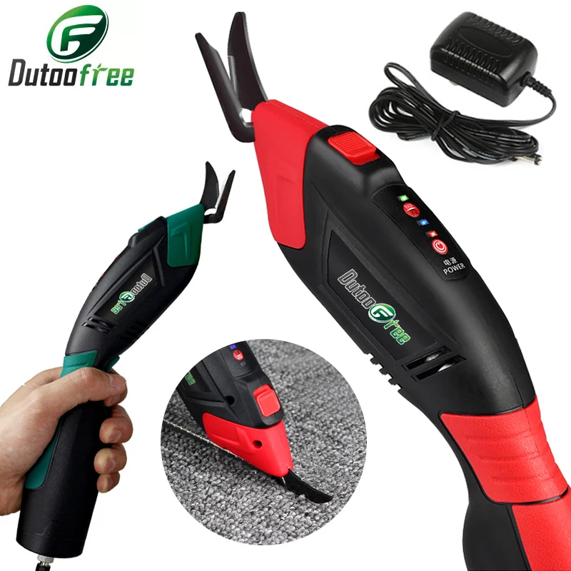 

220V Industrial Grade Tungsten Steel Electric Scissors Fabric Leather Cloth Cutting Fabric Sewing Handheld Scissors Power Tool