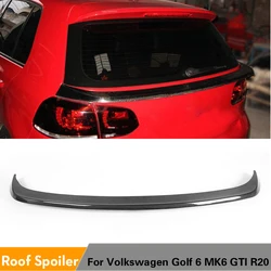 Rear Trunk Middle Wing Back Spoiler Lip for Volkswagen VW Golf 6 VI MK6 GTI R20 2010 - 2013 Carbon Fiber / FRP Unpainted