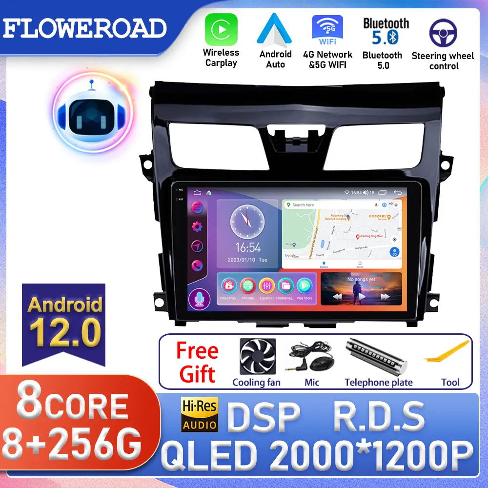 

Android For Nissan Teana Altima 2013 - 2015 Car Radio Multimedia Video Player DSP WIFI Bluetooth Navigation Auto 4G Carplay DVR