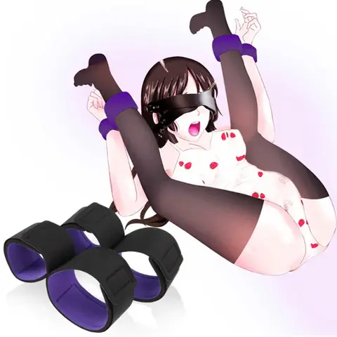 Adult Game sexxy Toys For Men Women BDSM Bondage Adjustable Handcuffs Ankle Straps Fetish No Vibratorr Erotic Accessories sexx Shop