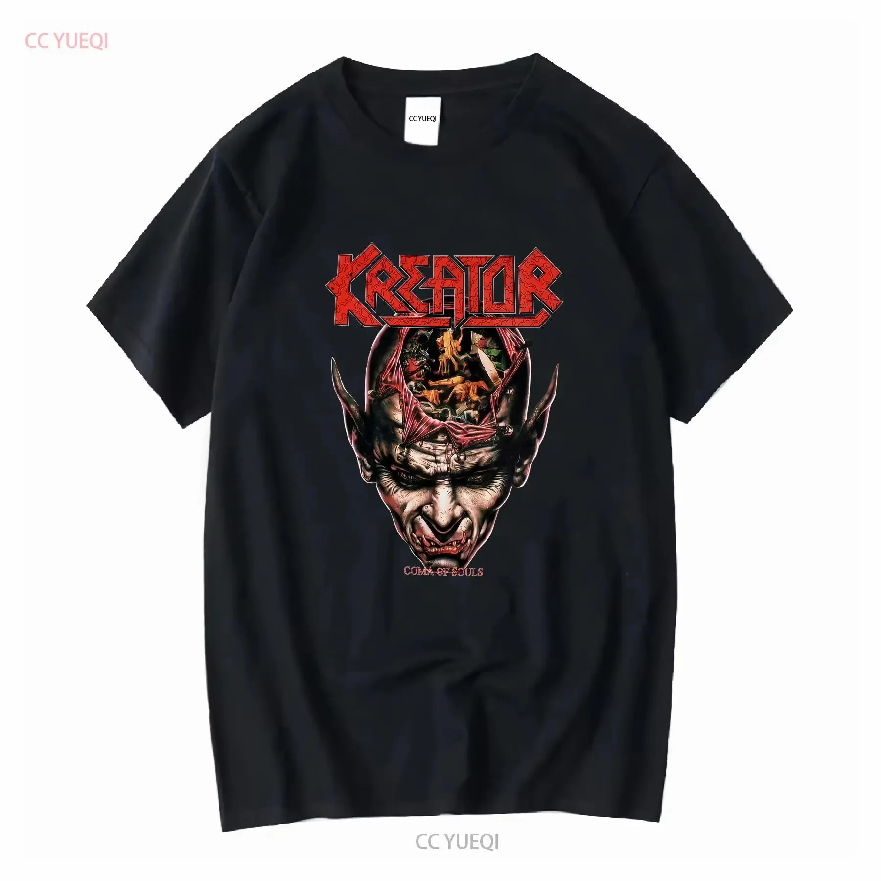 Coma of Souls Tour Concert Kreator T Shirt White S 4XL KE093 long or short sleeves vintage Washed homme streetwear Versatile