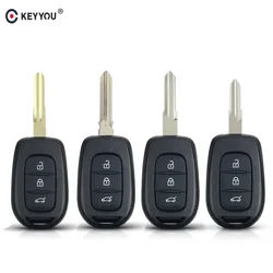 KEYYOU For Renault Duster Sandero Dacia Logan Clio Captur Laguna Scenic 2016 2015 Remote Key Shell 3 Buttons Replacement Car Key