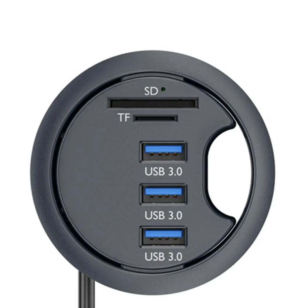 1m Cable  Professional High Speed USB Desk Grommet High-performance USB Hub Multiport   Office Supplies